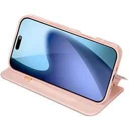 Чохол-книжка Dux Ducis з кишенею для візиток для Apple iPhone 17 (6.3) Rose Gold - мініатюра 2