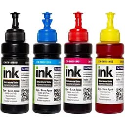 Комплект чернил ColorWay Epson L100/200 BK/С/M/Y 4х100 мл (CW-EW101SET01)