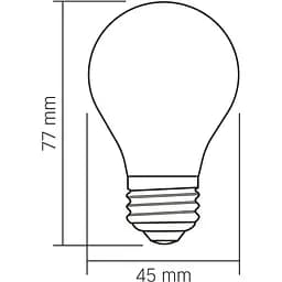 Лампа світлодіодна Videx Filament Porcelain dimmable 4W E27 3000K (VL-DG45MO) - мініатюра 3