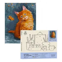 Набір для розпису по номерах "Руденьке котеня" 40*50 см, IDEA2-GX45731, ТМ "99IDEAS"