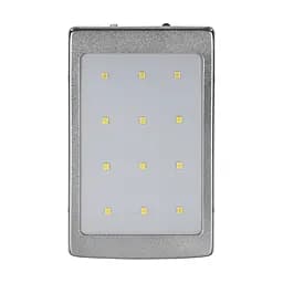 Повербанк з сонячною панеллю 10000mAh Power Bank Kraft KPB-1012SL Silver LED-ліхтар (43-00069) - мініатюра 3