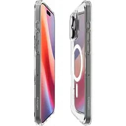 Прозорий чохол Spigen Ultra Hybrid MagSafe Frost Clear для iPhone 16 Pro Max (ACS08002) - мініатюра 6