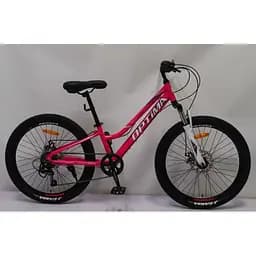 Велосипед спортивный Corso «optima» 24" дюймов, рама алюминиевая 11'', Shimano Revoshift 7 скоростей, собран на 75% (TM-24936)