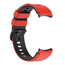 Ремінець для Samsung Galaxy Watch 5 40mm - червоно-чорний ширина кріплення 20мм силікон Watchbands Ricco (W19-3WB66352299) - мініатюра 4