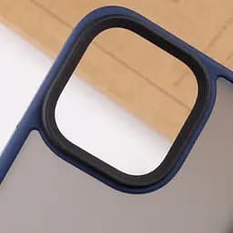 TPU+PC чохол Metal Buttons для Apple iPhone 14 Pro 6.1" Синій - мініатюра 6