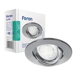 Вбудований світильник Feron DL308 поворотний під лампу хром (15070)