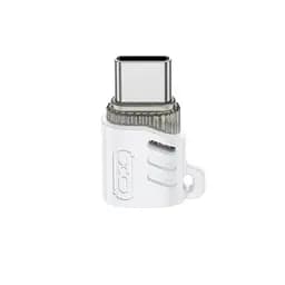 OTG-адаптер XO NB256G Micro female to Type-c male connector with lanyard Білий - мініатюра 3