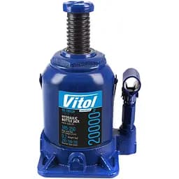 Домкрат гідравлічний телескопічний Vitol 20т 185-350 мм 9.2 кг в коробці (DB-20002H / JX0111) - мініатюра 2