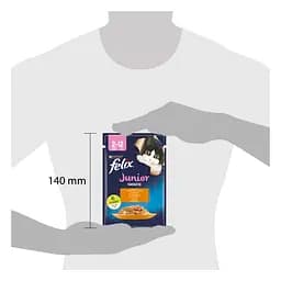 Вологий корм для кошенят Felix Fantastic Junior з куркою 85 г - мініатюра 3