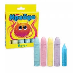 Мелки "Шар" Strateg 50117, 5 штук, разноцветные