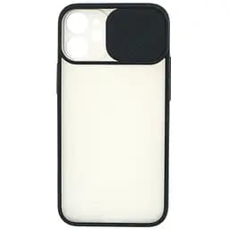 Чохол UFT для iPhone 12 mini силіконовий зі шторкою, що захищає камеру Black