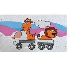 Килимок для ванни Lindo Звірі 74х40 см (LN-8665 звірі)