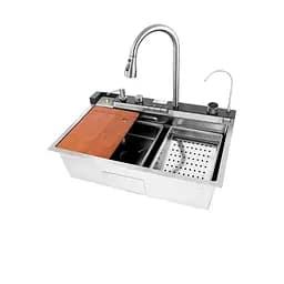 Кухонная мойка со встроенным смесителем Mixxus MH7546-SET-06.SUS304 Decor MX9577, Decor