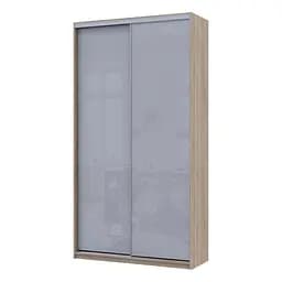 Шафа купе Сіті Лайт Слім Дуб Сонома Скло Сіре 120х45х225 (44900309)
