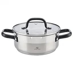 Кастрюля с крышкой Bergner Infinity Chefs Vita, 1,5 л, металик (BGEU-3777)