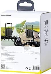 Мото-велотримач для смартфона Baseus Armor Motorcle holder SUKJA-01 Black - мініатюра 6