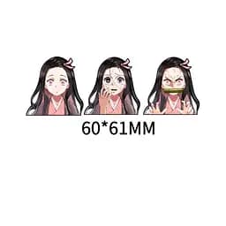 Голографічна наклейка Клинок, що розсікає демонів Незуко Камадо Demon Slayer Nezuko Kamado 6 см