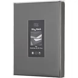 Простыня на резинке Ardesto Mix&Match Premium, 160х200+30см, 100% хлопок, сатин, серый (ART1620FSY)