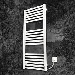 Электрический полотенцесушитель Kosser Герда 1200x500 ER тайм. белый ДГ04ERW, Белый матовый, Правое