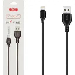 Кабель XO NB103 Bell usb cable Lightning 2 м Чорний