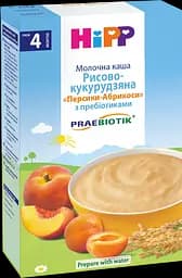 Набір: молочна каша HiPP Рисово-кукурудзяна Персик-Абрикос 250 г + Органічна каша HIPP  Молочна зі Спельти На добраніч 190 г - мініатюра 2