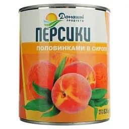 Персики Домашні продукти половинки в сиропе 820 г