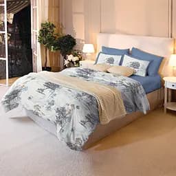 Простыня МВМ My Home Магия леса 260x240 см синяя (BL-FS-02 BLUE)