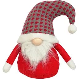 Фігурка новорічна Jumi Лепрекон текстильний червоний з білим 30 см (5900410902893_1)