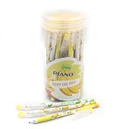 Ручка масляная Piano Banana, 0.6/0.7 мм, Soft Ink Pen, 50 шт.