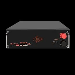Акумулятор LP LiFePO4 51,2V - 100 Ah (5120Wh) (BMS SP 100A/50А) RM RS485/CAN LCD BL - мініатюра 2