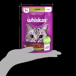 Вологий корм для котів Whiskas з ягням в желе 2.38 кг (28 шт. х 85 г) - мініатюра 6