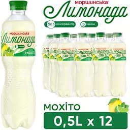 Упаковка напою Моршинська Лимонада Мохіто середньогазований 6 л (0.5 л x 12 шт.) - мініатюра 7