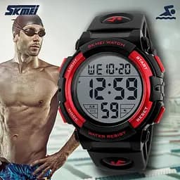 Чоловічий спортивний наручний годинник Skmei 1258 Червоний - мініатюра 8