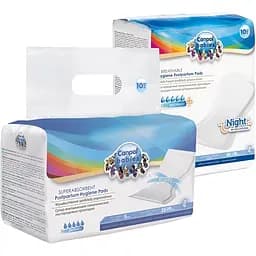 Набір прокладок післяпологових Canpol Babies: дихаючі 10 шт. + швидкопоглинаючі 10 шт.