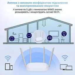 Маршрутизатор XON SmartLink X1200S5 1200Мбіт/с 5/2.4 ГГц Чорний (CNSWSW024412B 4142) - мініатюра 11