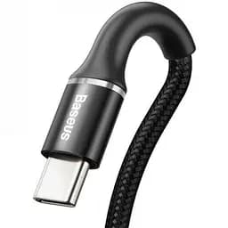 Кабель Baseus Halo Data USB to Type-C 3m Black (CATGH-E01) - мініатюра 2