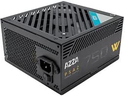 Блок питания 750 Вт, AZZA, Black, 80+ Bronze, 12 см, 2xMolex/5xSATA/4x6+2-pin/1x20+4-pin/1x4+4-pin, защита UVP/OVP/OPP/OCP/SCP (PSAZ-750W)
