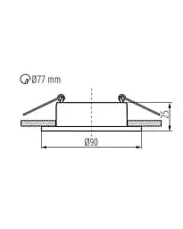 Точковий світильник Kanlux 37252 Feline DSO GX5.3/GU10 1x10W IP20 Bk - мініатюра 4
