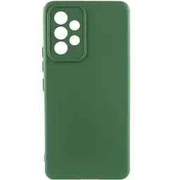 Чохол Silicone Cover Lakshmi Full Camera (AA) для Samsung Galaxy A53 5G Зелений / Dark green