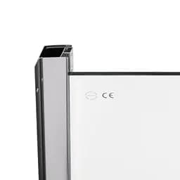 Душова кабіна Qtap Taurus CRM1011AC6 100x100 см, скло Clear 6 мм покриття CalcLess, без піддона, Хром, Універсальна, прозорий - мініатюра 4