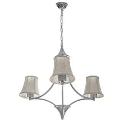 Люстра подвесная Brille прованс с абажуром E27 60W CH (BKL-649S/3)