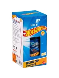 Термокружка KITE 350 мл Hot Wheels з трубочкою (HW25-1263) - мініатюра 3