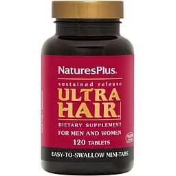 Вітаміни та мінерали Natures Plus Ultra Hair For Men & Women, 120 міні таблеток
