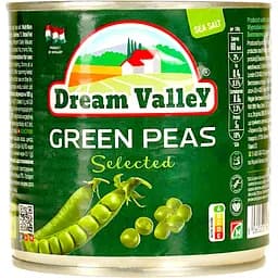 Зеленый отборной горошек Dream Valley 400 г