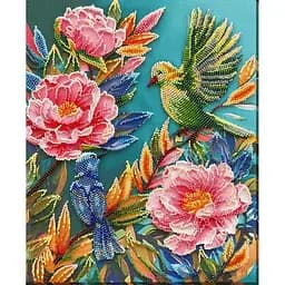 Набор для вышивания бисером "Весенний переполох" Abris Art AB-924 на натуральном холсте