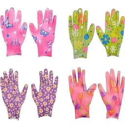 Рукавички прогумовані жіночі з малюнком, 12 пар в уп. Х4-2