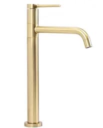 Смеситель для умывальника Rea Lugano Slim brushed gold высокий REA-B4420 Золотой