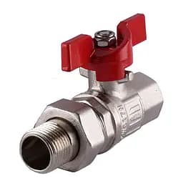 Кран кульовий прямий з американкою Selba 1/2″ КБ SL1509 - мініатюра 2
