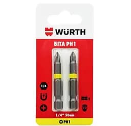 Біта PH1 1/4IN L50 мм 2 шт. в блістері (1614176691902)