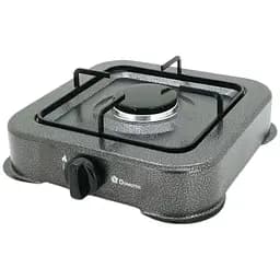 Газова плита одноконфоркова кухонна Domotec MS 6601 настільна Сіра